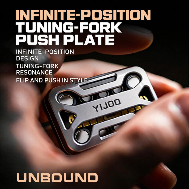 Yijue Boundless Infinite-Position Push-Card EDC Metal Fidget Toy, product image 1