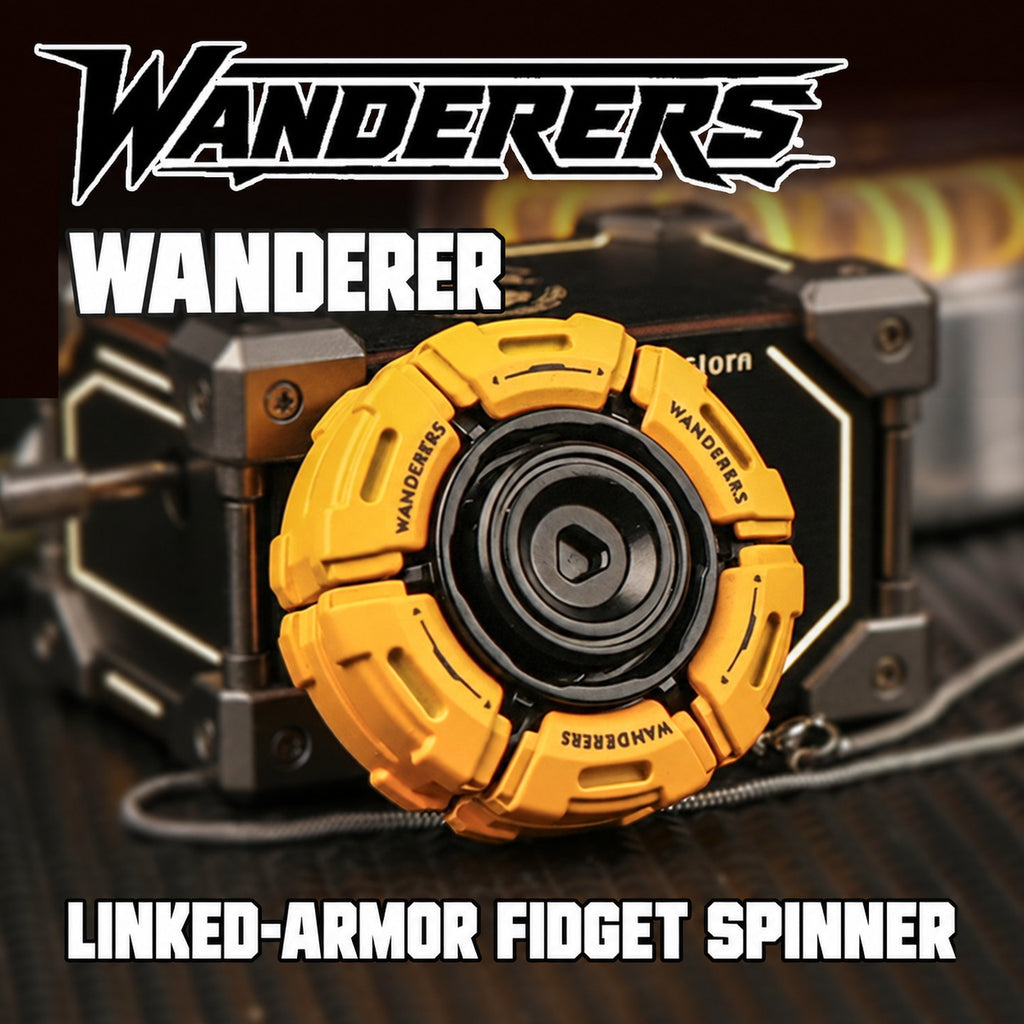 Wanderer Rotating Alloy Fidget Spinner with Gear Design, product image 1